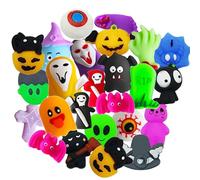 SSKHE 35 Pcs Halloween Mochi Squishy Toys - Stress Relief Squishies for Kids, Girls & Boys - Halloween Party Favors, Trick or Treat Bags Fillers, Goodie Bag Gifts, Cute Holiday Toys