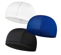 SSKHE 3PCS Summer Cycling Hat Running Caps Quick-Drying Hat Breathable Summer Under Helmet Hats for Skiing Cycling Snowboarding Outdoor