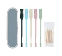 SSKHE 5 Pcs Nasal Hair Cutter, 2 in 1 Manual Nose Hair Trimmer, 360° Rotating Nose Scissors