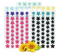 SSKHE Acne Pimple Patch, 8 Colors 320 PCS Dots Star Pimple Patches with Tea Tree Oil, Centella Oil ,Salicylic Acid,Hydrocolloid Acne Starface Pimple Patches Spot Stickers(10mm,12mm &14mm)