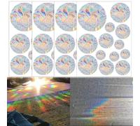 SSKHE Anti Collision Window Stickers for Birds, Rainbow Prism Window Stickers, Anti Bird Collision, Sunshade Stickers to Protect Birds from Glass Damage