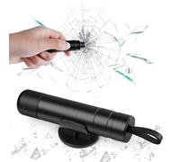 SSKHE Car Safe Hammer, 2-in-1 Safety Hammer with Holder, Window Glass Breaker and Seat Belt Cutter, Portable emergency Escape Tool, Safety Hammer for Land and Underwater (Black)