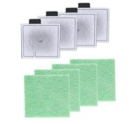 SSKHE CF2 Filter Service Pack 3 Month Interpet Internal Corner Power Filter CPF2 Fish Tank Filter Cartridges Aquarium Filters with 4 X Filter Cartridges, 4 X Algaway Pads