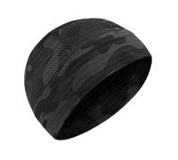 SSKHE Cycling Skull Cap, Stretch Running Cap, Breathable Sport Hat Beanie Cooling Helmet Hard hat Liner for Men Women (UK, Alpha, One Size, Black Camouflage)