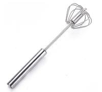SSKHE Egg Beater Whisk, Stainless Steel Egg Whisk, Hand Push Whisk Blender, for Blending and Whisking