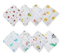 SSKHE Eight - piece Baby Bath Towel Set with Diverse Patterns: Soft, Absorbent and Adorable for Your Little One's Bath Time