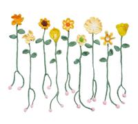 SSKHE Flower Crochet Bookmark Kit - Beginners Crochet Kit for Adults | Knitting & Crochet Starter Set | Gift for Book Lovers | All-in-One Crochet Kits for Beginners - 1 Pack (Yellow)