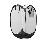 SSKHE Folding Laundry Basket 75L Large Washing Basket Collapsible, Washing Basket Pop up Laundry Hamper Basket with Side Pocket, Laundry Baskets with Handles for Bedroom and Bathroom