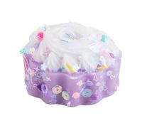 SSKHE Lavender Cake Squeeze Toy, Handmade Squishy Fidget Stress Relief Pinch Toy for Sensory Play and Relaxation, Featuring a Realistic Purple Cake Design with Soft Texture