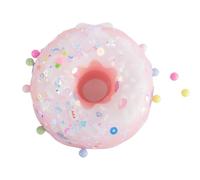 SSKHE Pink Donut Squeeze Toy, Cute Fidget Toy Stress Relief Squishy Fun Handmade Pinch Taba Toy for Boys Girls, Birthday Party Supplies, Sensory Play