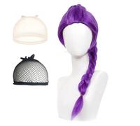 SSKHE Purple Wig with Thick Braid, Costume Wig Cosplay, Purple Braid Wigs, Cosplay Wigs for Stage Halloween Costume Outfit Party