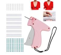 SSKHE Quick Clothing Fixer Kit, Micro Stitch Portable Gun for Clothes And Quilt Sewing, Mini Label Sewing Quilting Hemming Tool with 1100 Mini Micro Fasteners And 150Pcs Replaceable Bear Buttons