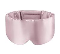 SSKHE Silk Sleep Mask for Women Men, Satin Blackout Eye Night Mask Headband with Kids for Home Sleep Travel Shift Work Nap Yoga Snooze Soundproof Cooling for Airplane Essentials (Pink, One Size)