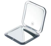 SSKHE Travel Magnifying Mirror, 30X Small Compact Mirror Double-Sided Pocket Mirror with 1X/30X Magnification, Folding Portable Handbag Mirrors for Makeup, Travel, Women Gift Black