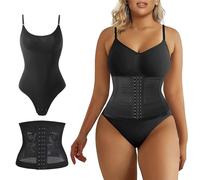 SSKHE Women Shapewear Bodysuit,Tummy Control Full Body Shape Shapewear for Women,Tank Tops Seamless Waist Trainer,Adjustable Straps Slimming Stretchy Underwear Vest with Girdling (M)