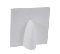 SSL 1-Pack White Roman Nose Cover - White Brick Buster Plate - Cable Wall Entry Tidy - Cover Satellite/Coaxial