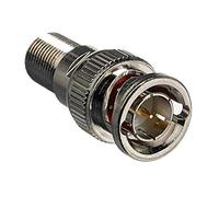 SSL 50-Pack BNC Male Plug to F Female Jack Socket Adapter Coax Cable Aerial Connector Coupler Adapter for CCTV Video Camera