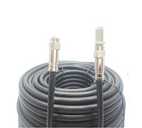 SSL RG6 Satellite Coaxial Cable Extension 30 Meter Black Fully Assembled RG6 Satellite Coax TV Lead Kit with Premium Fitted Compression F Connectors for Sky Q HD, Freesat and Virgin Media