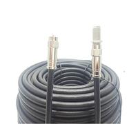 SSL RG6 Satellite Coaxial Cable Extension 40 Meter Black Fully Assembled RG6 Satellite Coax TV Lead Kit with Premium Fitted Compression F Connectors for Sky Q HD, Freesat and Virgin Media
