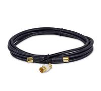 SSL Satellites 10 Meter 3C-2V Black Cable TV Aerial Lead Coaxial Cable Coax RF 75 OHM 3C-2V
