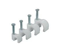 SSL Satellites 10-Pack White Single Shotgun Cable Clips Outdoor for Sky/Satellite Sat Dish Aerial