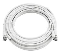 SSL Satellites 40m White RG59 + Power Copper BNC Video and DC Power Cable Lead For CCTV Video Security Camera Surveillance & DVR Kits
