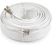 SSL Satellites 5 m Twin Satellite Shotgun Coax Cable Extension Kit with Fitted F Connectors for Sky HD Q and Freesat - White (5 Meter, White)