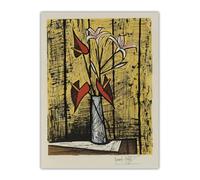 SSLDP LFHLI Bernard Buffet Abstract Poster Colorful Vintage Flowers Wall Art Bernard Buffet Canvas Painting And Prints Home Decor Picture 50x70cm No Frame