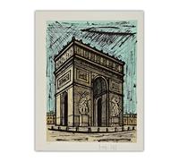 SSLDP LFHLI Bernard Buffet Posters《The Arc de Triomphe,1985》Wall Art Bernard Buffet Canvas Painting And Prints Home Decor Picture 50x70cm No Frame