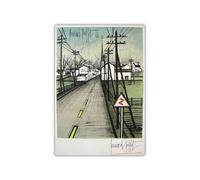 SSLDP LFHLI Bernard Buffet Posters《The road 1961》 Wall Art Bernard Buffet Canvas Painting And Prints Home Room Decor Picture 50x70cmx1 No Frame