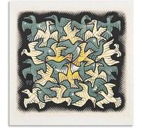 SSLDP LFHLI Classic M.C. Escher Vintage Artwork Poster Modern Wall Art M.C. Escher Canvas Painting And Prints Home Decor Picture 60x60cmx1 No Frame