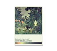 SSLDP LFHLI Famous Henri Rousseau Poster Modern Forest Landscape Wall Art Henri Rousseau Canvas Painting And Prints Home Decor Picture 40x60cm No Frame