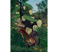 SSLDP LFHLI Famous Henri Rousseau Poster Modern Forest Landscape Wall Art Henri Rousseau Canvas Painting And Prints Home Decor Picture 40x60cm No Frame