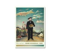 SSLDP LFHLI Famous Henri Rousseau Poster Portraits of Characters Wall Art Henri Rousseau Canvas Painting And Prints Home Decor Picture 40x60cm No Frame