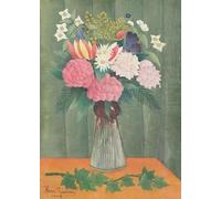 SSLDP LFHLI Famous Henri Rousseau Poster Vintage Flowers Wall Art Henri Rousseau Canvas Painting And Prints Nordic Home Decor Picture 40x60cmx1 No Frame