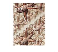 SSLDP LFHLI Famous M.C. Escher Poster Abstract Wall Art Vintage Artwork M.C. Escher Canvas Painting And Prints Home Decor Picture 50x70cmx1 No Frame