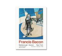 SSLDP LFHLI Francis Bacon Exhibition Poster Figures Portrait Wall Art Francis Bacon Canvas Painting And Prints Home Decor Picture 40x60cmx1 No Frame