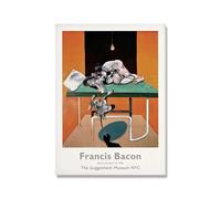 SSLDP LFHLI Francis Bacon Exhibition Poster Figures Portrait Wall Art Francis Bacon Canvas Painting And Prints Home Decor Picture 40x60cmx1 No Frame