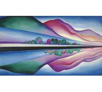 SSLDP LFHLI Georgia O'Keeffe Poster《Night view on the lake》Wall Art Georgia O'Keeffe Canvas Painting And Prints Home Decor Picture 50x100cm No Frame