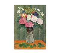 SSLDP LFHLI Henri Rousseau Exhibition Poster The Equatorial Jungle Wall Art Henri Rousseau Canvas Painting And Prints Home Decor Picture 40x60cm No Frame