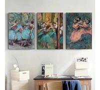 SSLDP LFHLI Impressionism Edgar Degas Vintage Poster Ballerina Wall Art Edgar Degas Canvas Painting And Prints Modern Home Decor Picture 40x60cmx3 No Frame