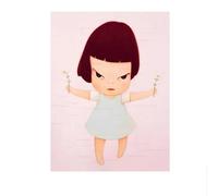 SSLDP LFHLI Japanese Classic Yoshitomo Nara Poster Dream Doll Wall Art Yoshitomo Nara Canvas Painting And Prints Kids Room Decor Picture 40x60cm No Frame