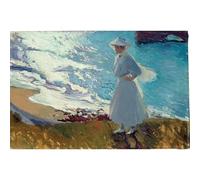 SSLDP LFHLI Joaquin Sorolla Poster Vintage The Seaside Woman Canvas Wall Art Joaquin Sorolla Painting And Prints Home Wall Decor Picture 50x70cmx1 No Frame