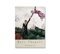 SSLDP LFHLI Marc Chagall Exhibition Posters Vintage Abstract Wall Art Marc Chagall Canvas Painting And Prints Home Decor Picture 50x70cm No Frame