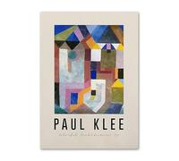SSLDP LFHLI Paul Klee Exhibition Poster Surrealism Color Blocks Wall Art Paul Klee Canvas Painting And Prints Fashion Home Decor Picture 40x60cm No Frame