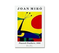 SSLDP LFHLI Retro Joan Miro Exhibition Poster Surrealist Wall Art Joan Miro Canvas Painting And Prints Home Living Room Decor Picture 40x60cmx1 No Frame