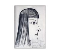 SSLDP LFHLI Vintage Bernard Buffet Poster《Annabel》Wall Art Bernard Buffet Canvas Painting And Prints Home Room Decor Picture 50x70cm No Frame