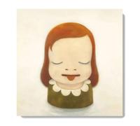 SSLDP LFHLI Yoshitomo Nara Aesthetic Poster Cute Kids Wall Art Yoshitomo Nara Canvas Painting And Prints Home Living Room Decor Picture 50x50cm No Frame