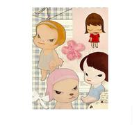 SSLDP LFHLI Yoshitomo Nara Cartoon Retro Poster Dream Doll Wall Art Yoshitomo Nara Canvas Painting And Prints Kids Room Decor Picture 40x60cmx1 No Frame
