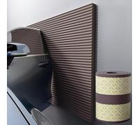 SSLEMMTH Padded Wall Panels Self-Adhesive, 3D Anti Collision Wall Padding, 2 Cm Thick Padded Wall Cushion DIY Peel And Stick on Headboard Panels for Bedroom, Tatami, Nursery,Brown,200x20cm